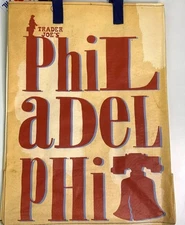 Trader Joe’s Philadelphia  Reusable Shopping Grocery Tote Bag 6 Gallon NWT