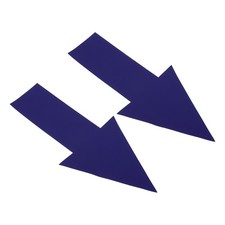 30Pcs Directional Arrow Sticker, 8" Arrow Removable Adhesive Decals, Dark Blue