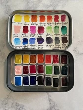 Watercolor Quarter Pan Sampler Set Holbein, Winsor & Newton, Daniel Smith