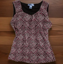 Vtg Y2K Babydoll Top Sz M Whimsigoth Brown Mesh Fairy Grunge Empire Waist