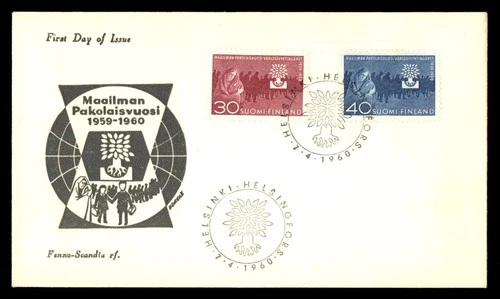 Mayfairstamps Finland FDC 1960 Year of Refugee Woman and Baby First Day Cover aa