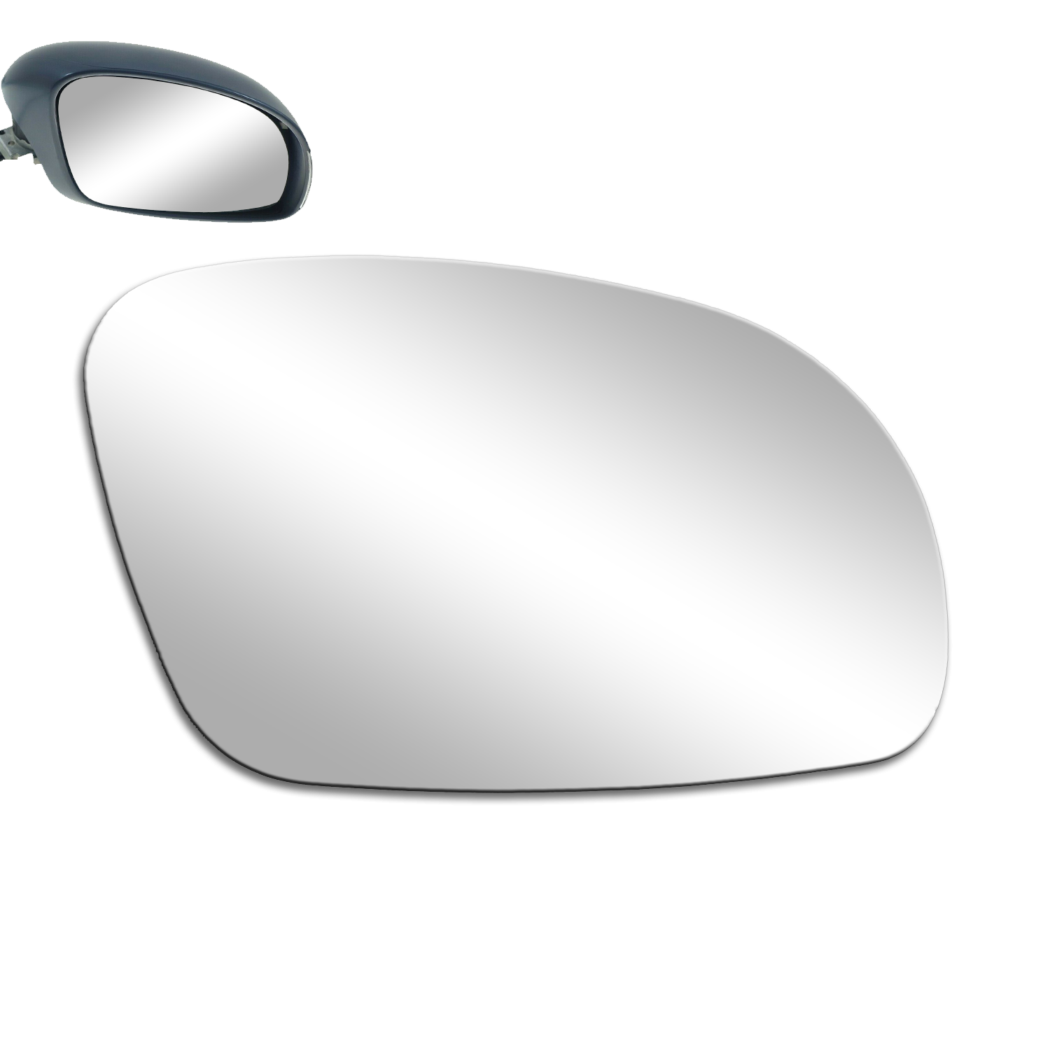 Mirror Glass Adhesive For 0110 VW Volkswagen Beetle Passenger Right