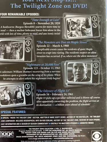 The Twilight Zone - Collection 1 DVD Set - 9 Discs Alfred Hitchcock 35 Episodes - Picture 13 of 15