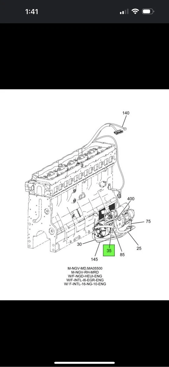 INTERNATIONAL NAVISTAR 3594398C91 CABLE, CLEAN POWER FEED BATTERY 