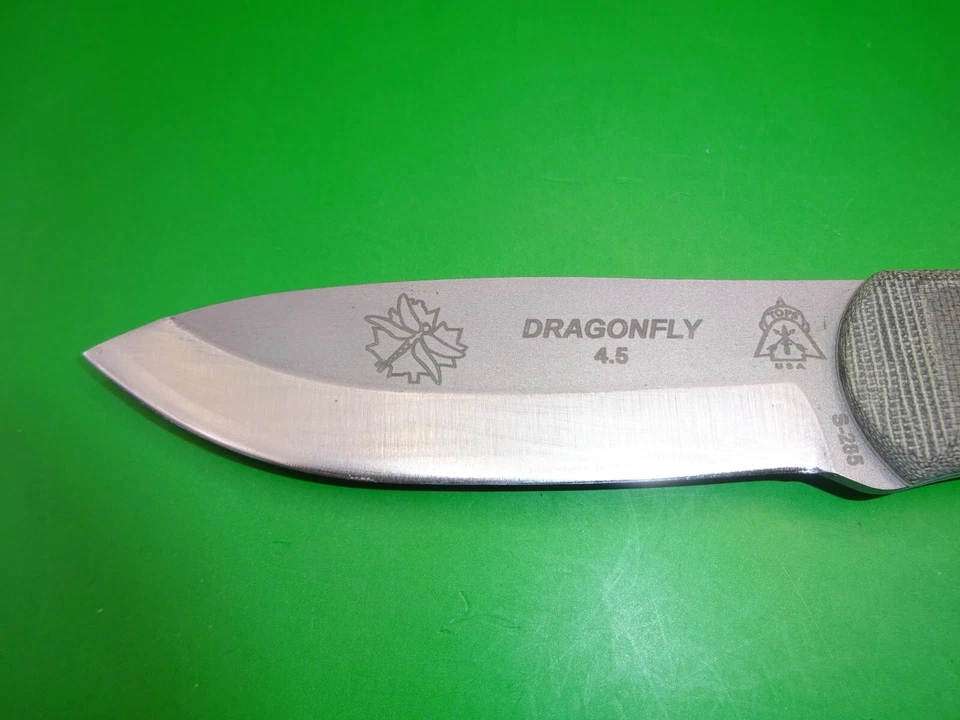 TOPS Knives Dragonfly 4.5 Fixed Blade Knife W/ MOLLE Sheath 9.75” OAL *Reduced* - Image 3 of 4