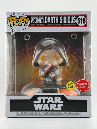FUNKO POP! Star Wars Red Saber Series Volume 1: Darth Sidious GITD #519 GameStop