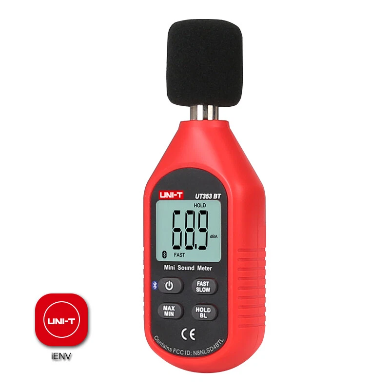 UNI-T Bluetooth Digital Sound Level Meter Decibel Noise Monitor 30-130dB UT353BT - Image 2 of 4