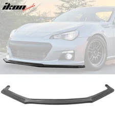 Fits 13-16 Subaru BRZ IKON Style Front Bumper Lip Spoiler Unpainted Black PU