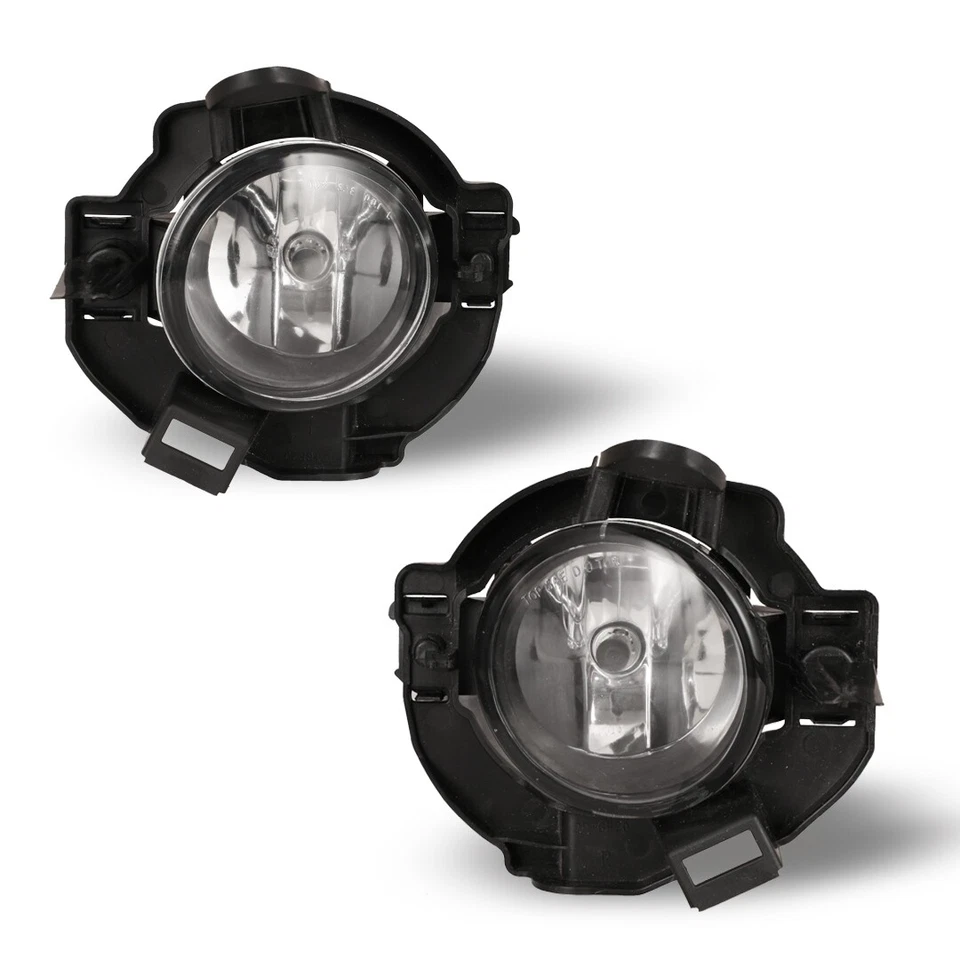 Fog Light PAIR For Nissan Rogue 2008-2010 Halogen Driving Bumper Lamp Clear Lens - Image 2 of 4
