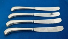 Towle COPLEY Stainless Flatware- Set of 4 Blunt Serrated Hollow Pistol Knives