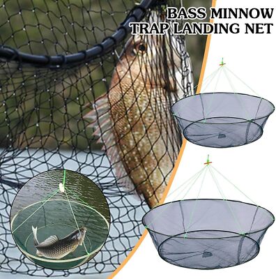 2PCS Portable Prawn Bait Crab Shrimp Net Drop Landing Fishing Pier Harbour Pond | eBay 2PCS Portable Prawn Bait Crab Shrimp Net Drop Landing Fishing Pier Harbour Pond | eBay