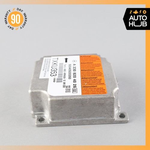 03-06 Mercedes R230 SL500 SL55 Airbag Air Bag Sensor SRS Control Module OEM - Picture 3 of 7