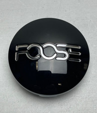 Used Foose Gloss Blackchrome Logo Snap In Wheel Center Cap 7810-15 1121k63