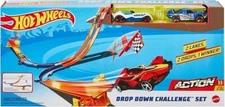 Hot Wheels Drop Down Challenge Set Racing 2 Cars