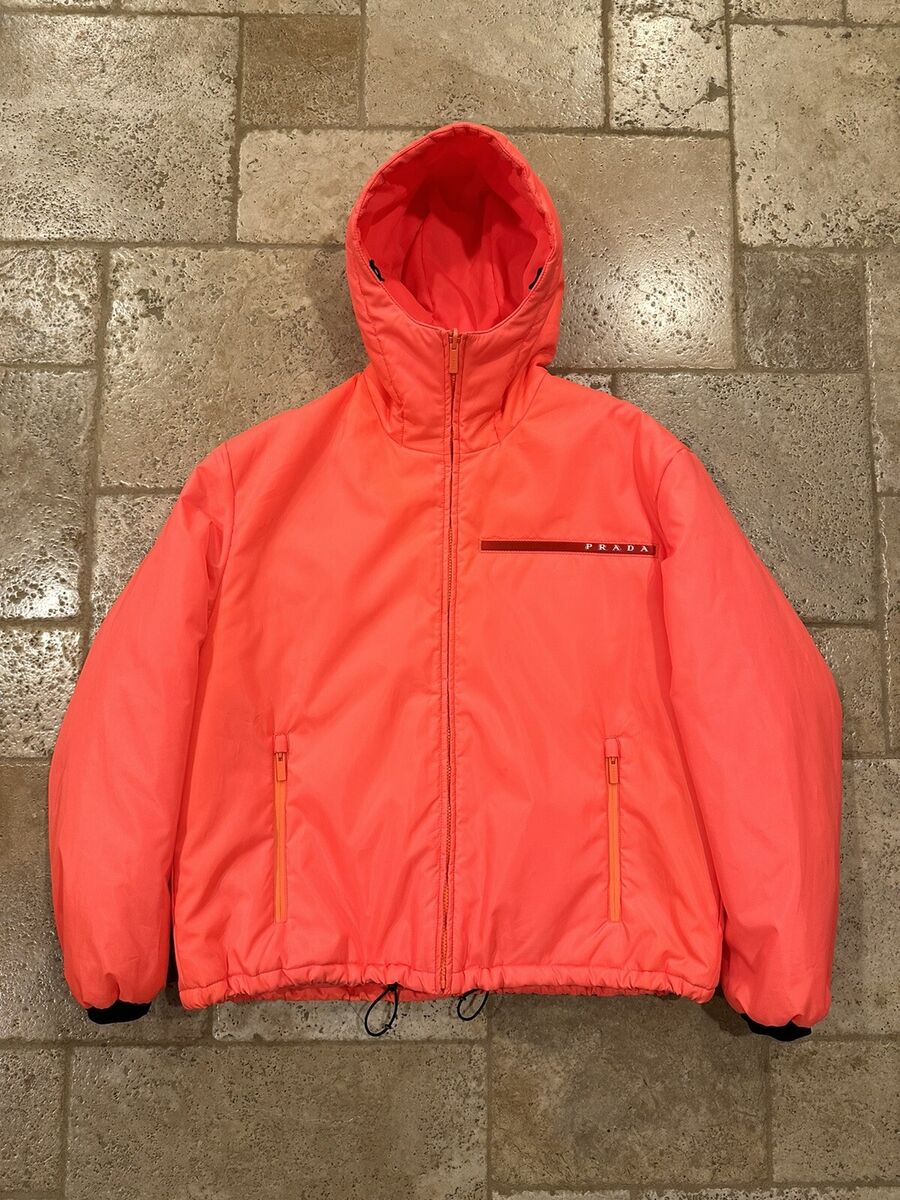 Prada Linea Logo Stripe Linea Rossa 2018 Tech Orange Jacket Prada Linea Logo Stripe Linea Rossa 2018 Tech Orange Jacket