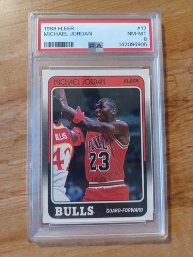 1988-89 Fleer - Michael Jordan #17 PSA 8 Great Looking Card!