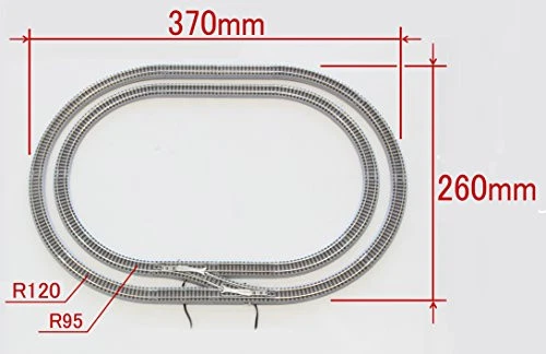 ROKUHAN R079 1/220 Scale Z Gauge Track Set Mini CLASSIC Curved Double Wire Set - Image 4 of 4
