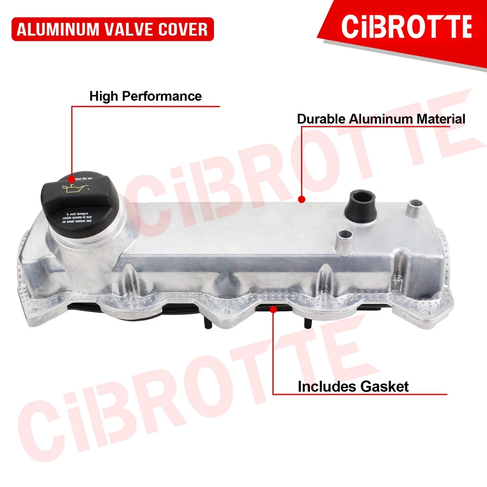 Cubierta de válvula de aluminio con junta para Volkswagen 98-05 Beetle Jetta 98-06 Golf Foto 4 de 4