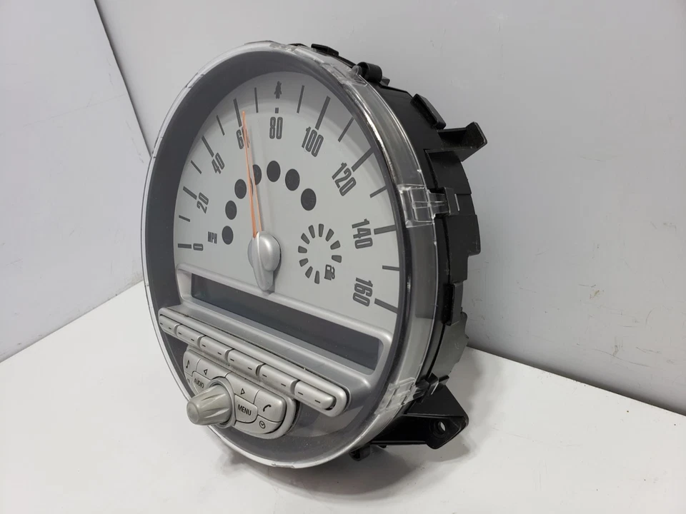 ✅ 08-10 OEM Mini Cooper R55 Clubman cuadro de instrumentos velocímetro MPH blanco Foto 4 de 4