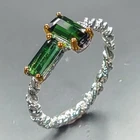 IF Quality Natural Tourmaline Ring 925 Sterling Silver Size 7.75 /R466314