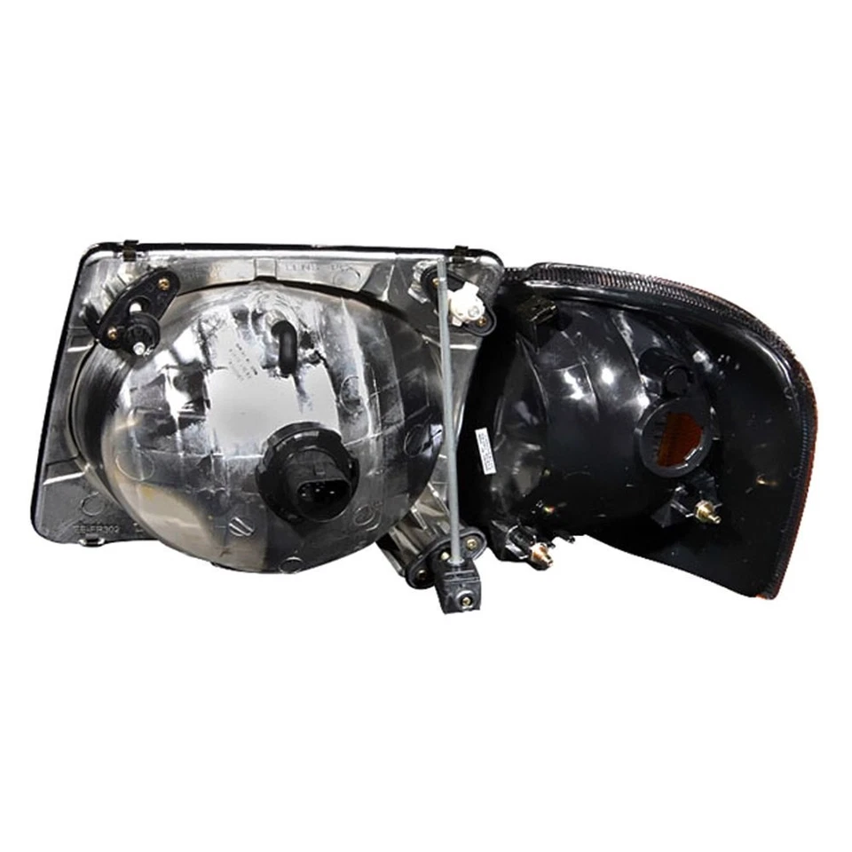 For Ford Explorer Sport Trac 01-05 Headlights Driver & Passenger Side Black Euro Foto 2 de 2