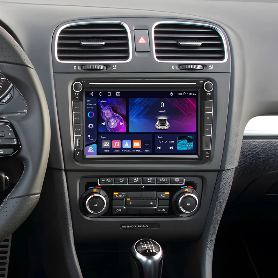 8" DAB+ Carplay 4+64GB Android 15 Autoradio GPS Navi Für VW GOLF 5 6 Passat Polo - Bild 4 von 4