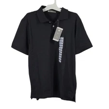 Members Mark Stretch Cotton Polo, Black, Size S, NWT #BundleAndSave