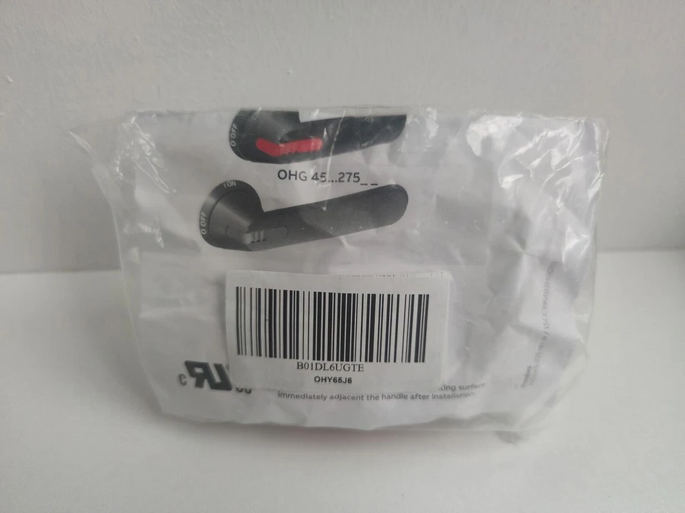 OHY65J6 1SCA022380R9820 ABB Mango, Pistola, Rojo/Amarillo, 65mm, J6, IP65 Foto 3 de 4