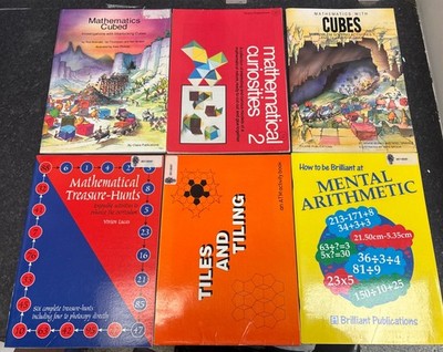 MATHS TEACHER BOOK BUNDLE X 6 - MATHEMATICAL PUZZLES & PROBLEM SOLVING