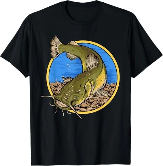 MOST POPULAR! Flathead Catfish Fishing Design Best Gift Idea Tee T-Shirt S-3XL