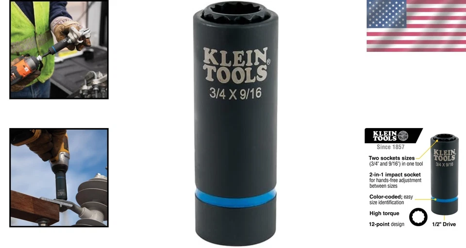 Single-Ended Impact Socket with Hands-Free Adjustment - Image 2 of 4