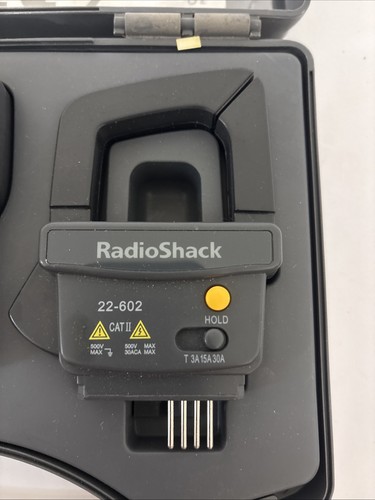RadioShack Clamp On AC Amperometro 22-602 con Multimetro Staccabile con Custodia Rigida - Foto 3 di 7