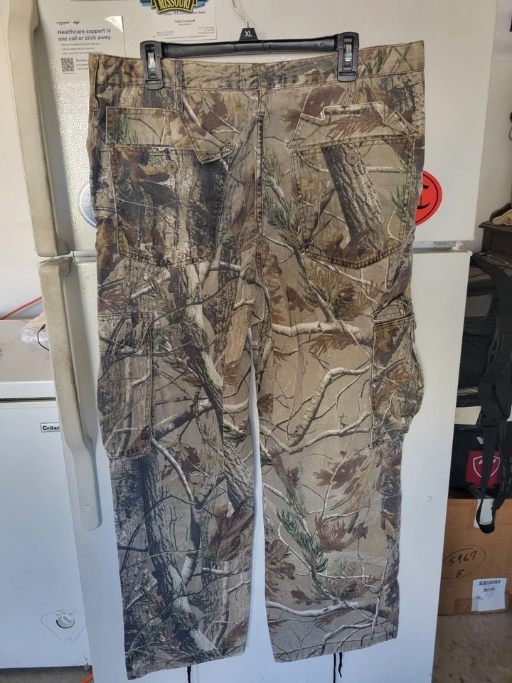 Realtree Pants Mens 36-38 Large Realtree AP Camo Cargo Pants Hunting Outdoor - Image 2 of 4