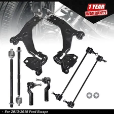New For Ford Escape 2013-2018 Front Control Arms Ball Joint Sway Bar Link Kit 8x