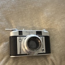 King Regula R Vintage 35mm Film Camera Silver Black Classic 35mm Photography