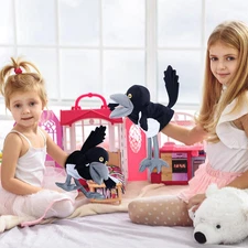 Plush Toy – Maggie Magpie Hand Puppet for Kids 1+, Soft Bird Puppet for Prete...