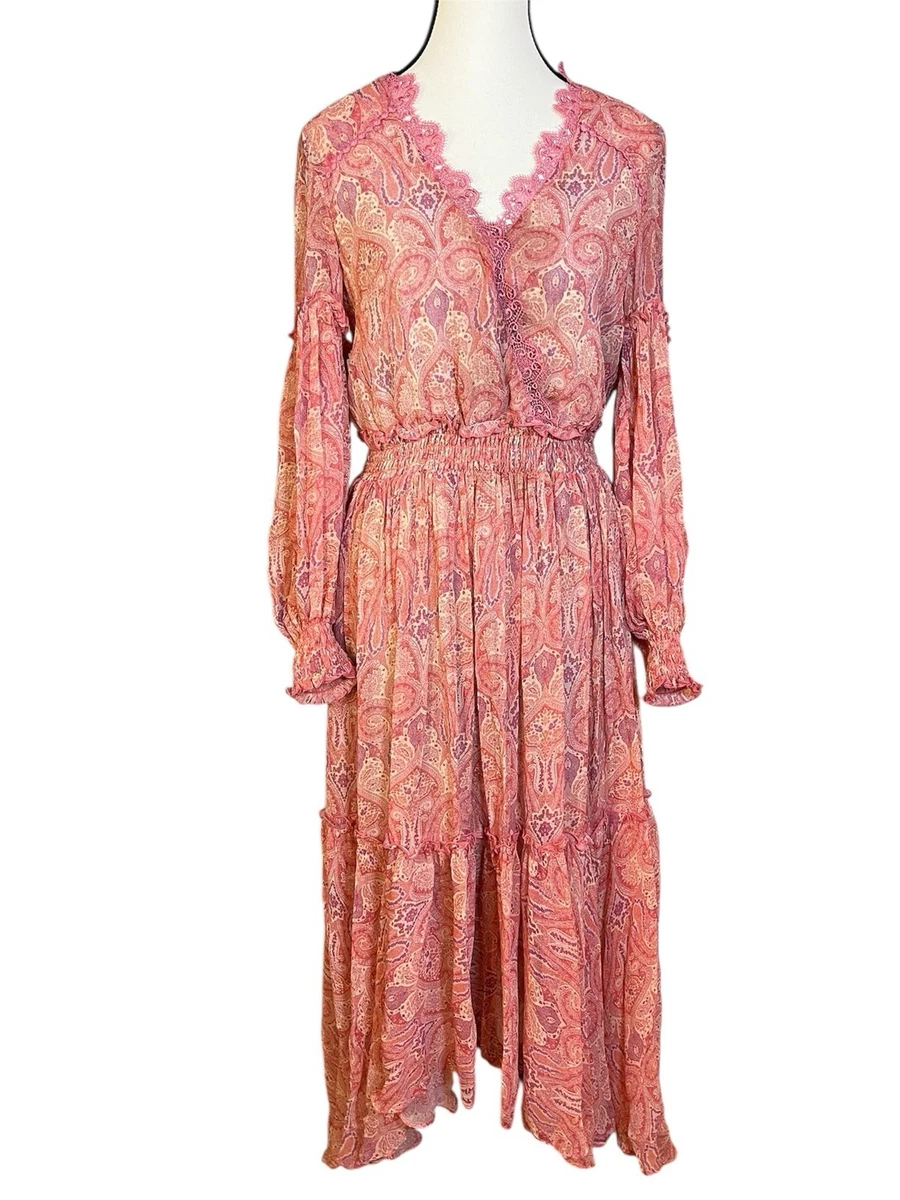 haute hippie silk dress Haute Hippie Paradise Silk Dress NWOT Cream Size 2 Floral