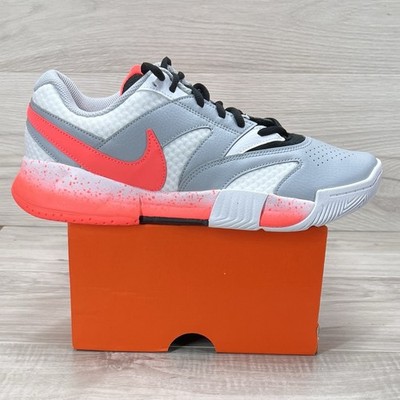 Women's Size 10 Nike Court Life 4 HC Premium Tennis White Hot Lava HV1452-100
