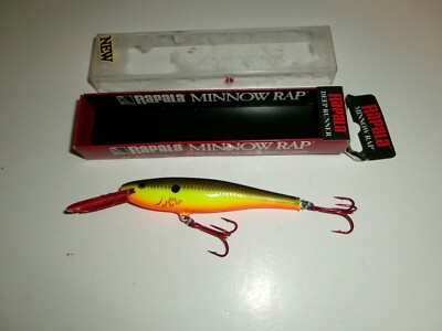 Rapala Minnow Rap MR 9 BHO Bleeding Hot Olive Lure - Used (?)