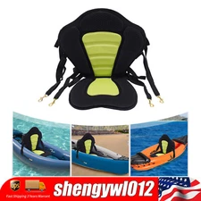Padded Deluxe Kayak Seat Detachable Backpack Bag Back Canoe Backrest Adjustable