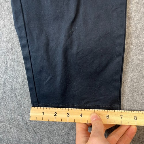 Pantalones chinos para hombre Reiss 34 30 ajuste cónico azul marino oscuro elásticos - Imagen 7 de 12