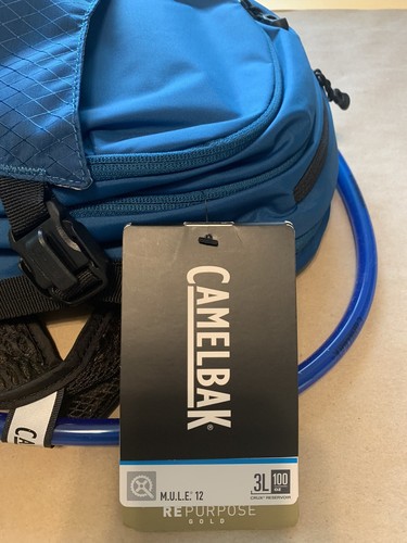 BRANDNEU mit Etikett Camelbak Pantolette 12L Brillantblau/Bl Hydro Rucksack 100 Oz Wasser - Bild 5 von 11