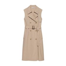 Women JP-size S Outer Uniqlo And Jw Anderson Linen Blend Lapel Dress Collaborati