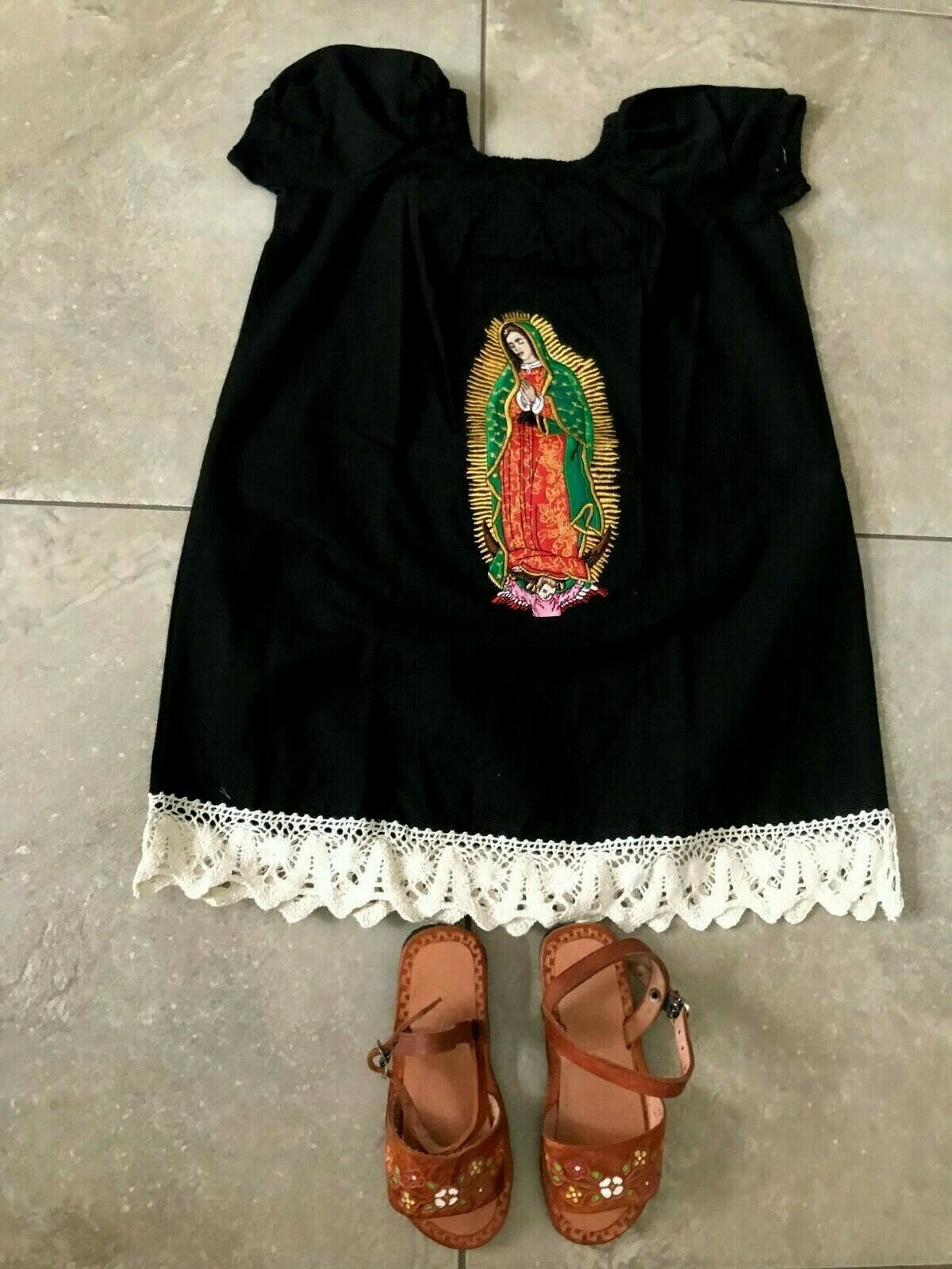 Mexican Girl Children Dress Virgen de Guadalupe Vestido Mexicano para niña  | eBay