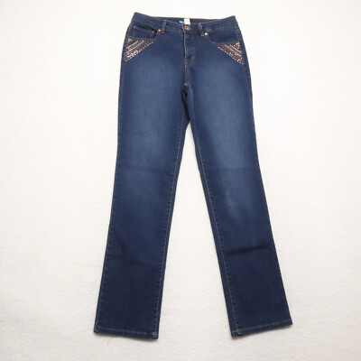 Jeans Style & Co. Taille 12 - Coupe Droite, Dark Wash, Contrôle Ventre, 98% Coton 2% élasthanne, Occasion Excellent état