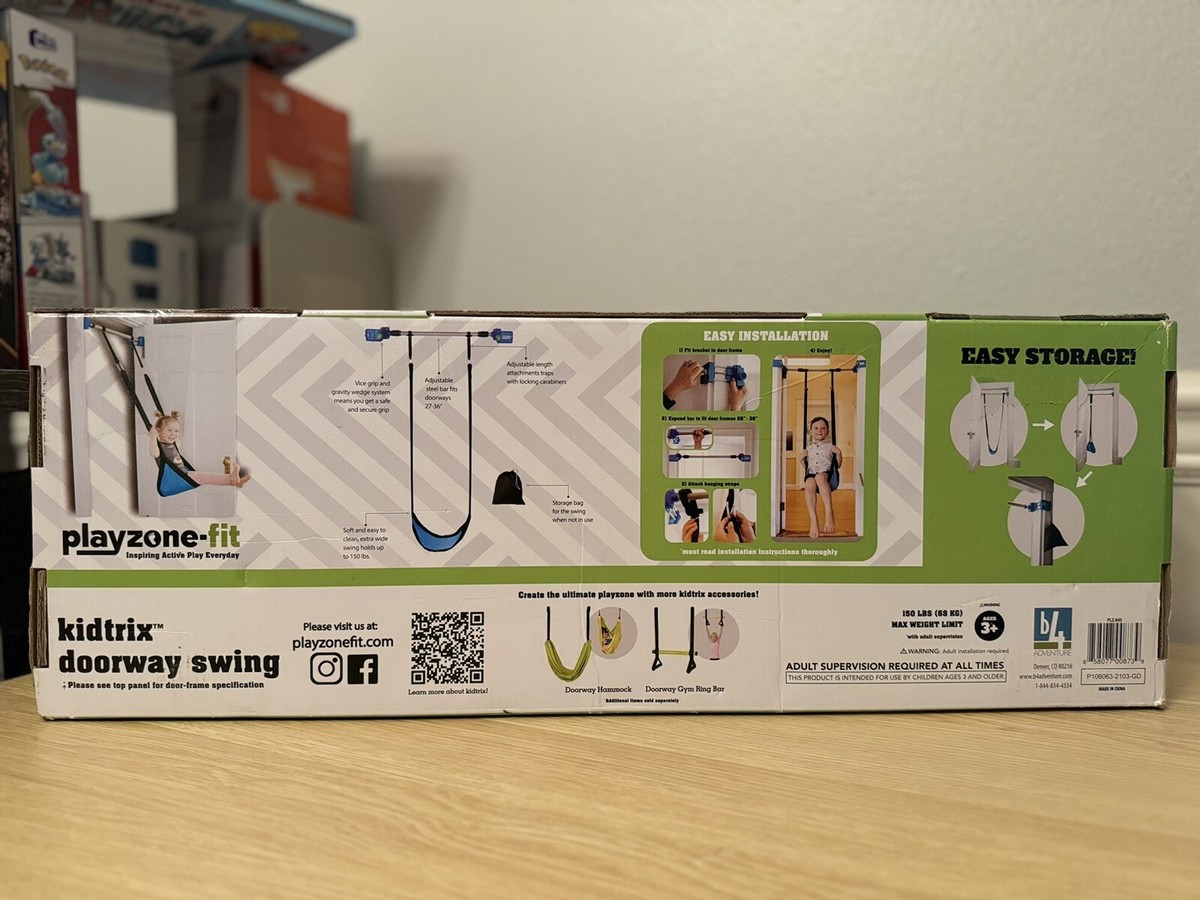 Playzone-fit Kidtrix Deluxe Doorway Swing Kit, NEW (Originally