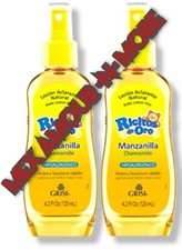 2 Pack Ricitos De Oro Chamomile baby lotion spray 125 ml each   