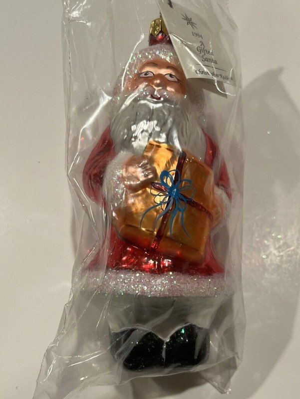 C. Radko A GIFTED SANTA 6" Christmas Ornament - NEW 1994