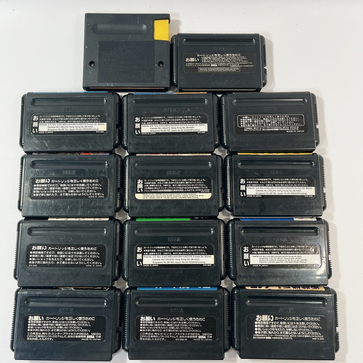 Mega Drive Games Cartridge Lot 14 Bundle Sega Sonic Dragon Ball