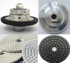 3/8" Demi Bullnose 35 granite marble travertine concrete polish pad buffer disc